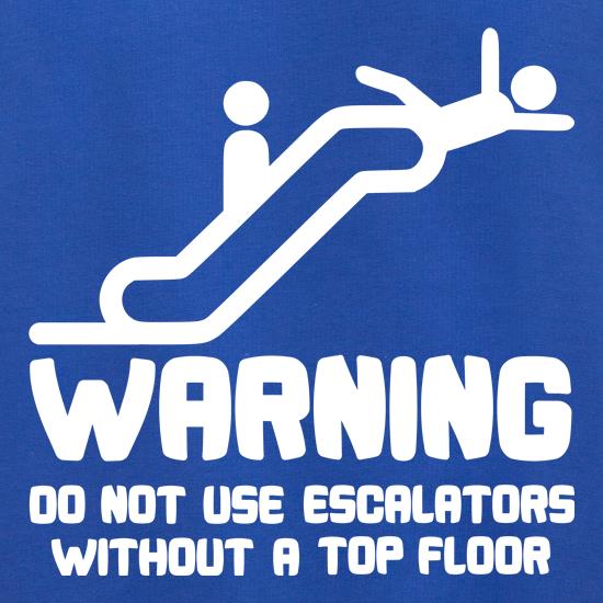 Warning Escalators t shirt